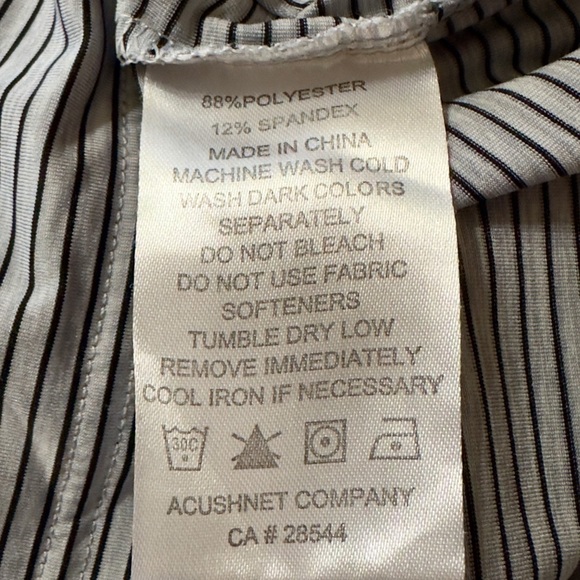 FootJoy Men's Striped Black and Gray Golf Polo Shirt‎ Performance Size XL - Picture 5 of 5